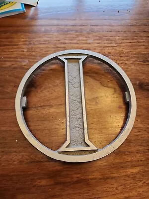 Vintage Cast Aluminum Screen Storm Door 6'' Monogram Letter I Initial Emblem • $14