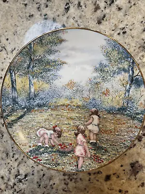 Picking Flowers Collectors Plate By Dominic Mingolla Calhouns Collectors 1977 • $5.40