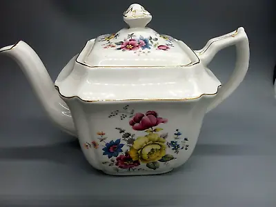 Vintage Royal Staffordshire Midwinter Large Teapot Florette • £24