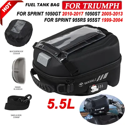 Motorcycle Accessories Fuel Tank Bag For TRIUMPH Sprint 1050GT 1050ST 955RS ST • $88.20