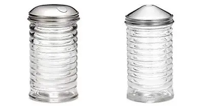 (Set Of 2) Beehive Sugar Pourer And Powdered Creamer Dispenser Set Glass New • $31.28