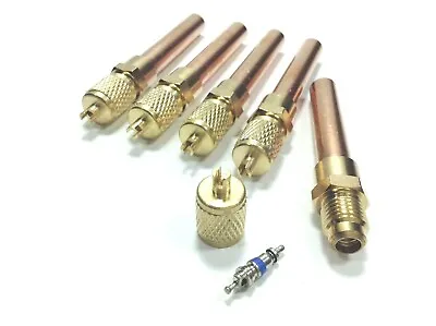 3/8  Copper Tube Universal Line Service Valves Schrader Core Tubing 5-PACK CTE38 • $25