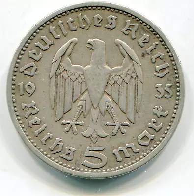 Germany   5 Mark 1935-E    Lotfeb3041 • $6.87