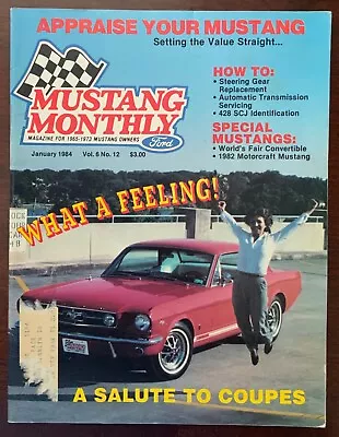 Vintage Mustang Monthly Magazine January 1984 Vol 6 No 12 • $7.50