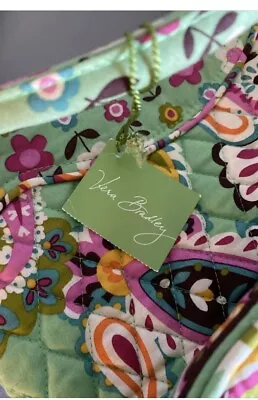 VERA BRADLEY Daisy PurseTUTTI FRUTTI PATTERN Handbag Pink Green Paisley Tote New • $18.99