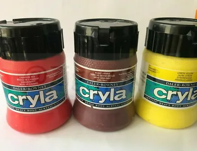 Daler Rowney Cryla Professional Quality Acrylic Artist Paint 250ml Tubs • £10.99