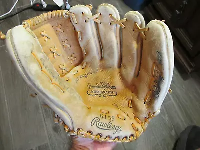 Vintage BROOKS ROBINSON Rawlings GJ 50 Baseball Glove Baltimore Orioles • $8.95