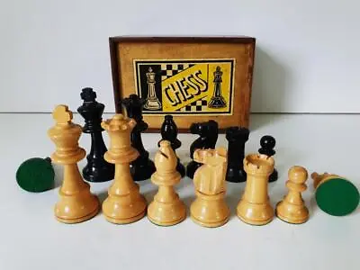 £89.99 • Buy Vintage Jaques  Chess Set Staunton Pattern K 83 And Original Box