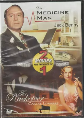 Medicine Man/ The Racketeer DVD New Jack Benny Carole Lombard • $2.95