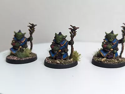 Painted Goblin Wizards From Next Level Miniatures For D&D And Role Playing Games • $17.50