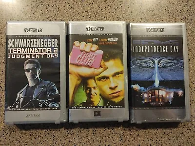 D Theater D-VHS Terminator 2 Fight Club And Independance Day • $355