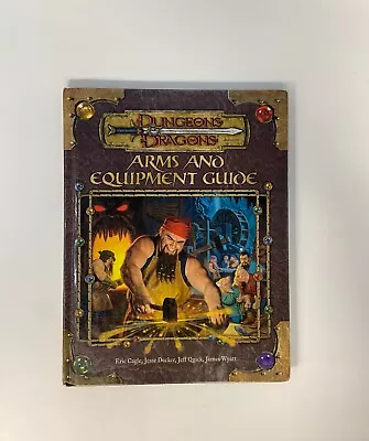 Arms And Equipment Guide Dungeons Dragons D20 3rd Edition Wizards Of The Cost • $39.99