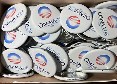 Collectors - Originals - 100 Buttons Obama 2008 Campaign  PIN Obama '08   2.25  • $29.95