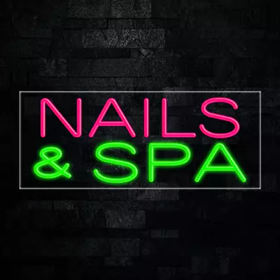 Nails & Spa LED Neon Sign 30 L X 12 H #30368 • $171