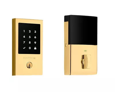 Baldwin Touchscreen Minneapolis Z-Wave Deadbolt 8225003ZW Polished Brass • $299.50