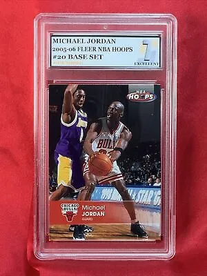 2005 Fleer Hoops Michael Jordan AND Kobe Bryant #20 Bulls & Lakers Grade 7 • $149.95