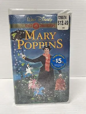 Walt Disney Mary Poppins Vhs 2000 Gold Collection Edition - Factory Sealed - New • $14.99