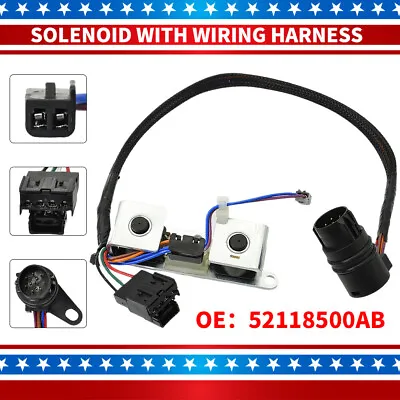 A500 A518 TCC Lock Up Overdrive Solenoid W/ Harness 42RE 44RE 46RE 47RE 2000-Up • $33.59