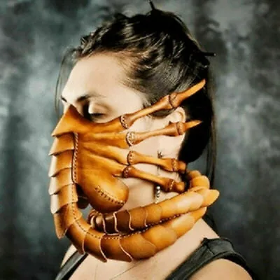 Scorpion Mask Party Prop Facehugger Toy Alien Deluxe Latex Face Cosplay Props • $24.02