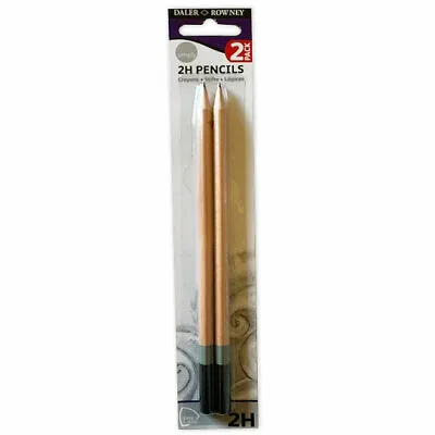 Daler Rowney Simply 2H Graphite Drawing & Sketching Pencils (Pack Of 2) • £2.95