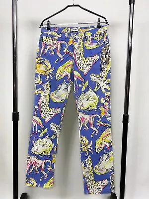 Moschino Jeans Vintage Truosers Multic Pictures Animals Size 31 Womens • $160