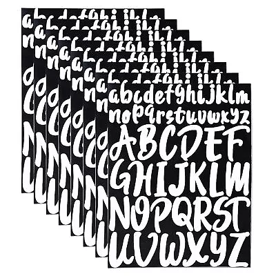 8 Sheets Vinyl Letters Stickers 1 Inch 2 Inch Capital Alphabet Stickers Self ... • $9.57