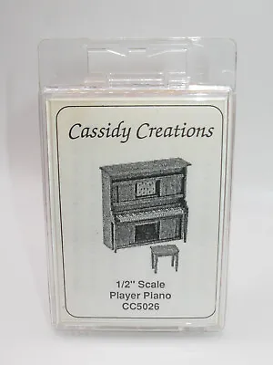 Dollhouse Miniature Player Piano Cassidy Creations 1/2  Scale #cc5026 • $9.99