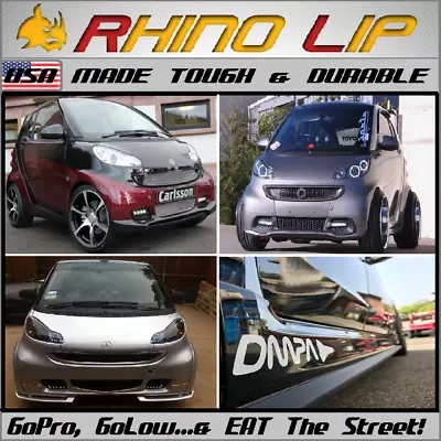 Rubber Splitter Spoiler Bumper Guard Chin Lip MODIFIED TUNED SMART CAR BODY KIT • $39