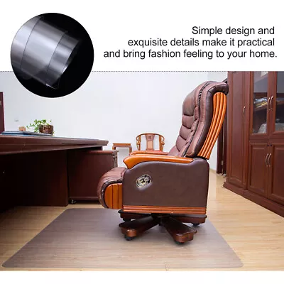 $24.55 • Buy 90x60cm Carpet Hard Floor Chair Mat Home Office Computer Work PVC Protector AU
