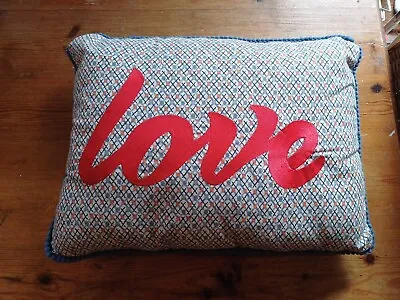 Sofa Cushion Pillow 'LOVE' REd Rectangular • £6
