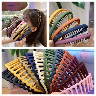 Toothed Headband Hair Band Alice Band Sports Sharks Tooth Zigzag Hair Accessory • £2.62