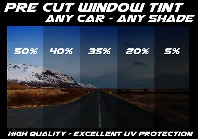 Pre Cut Window Tint All Sides & Rears Any Shade VLT For ALL TOYOTA PRECUT Black • $24.65