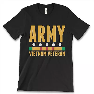 Army Vietnam Veteran New Men's Shirt War Retired Military Unit Armed Force Navy • $17.95