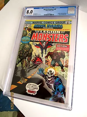 Marvel Premiere 28 Cgc 8.0 Morbius Ghost Rider Man-thing Werewolf By Night • $199.99