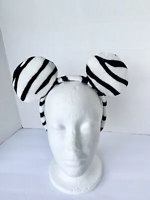 Disney Parks Mickey/ Minnie Ears Zebra Animal Kingdom Headband • $15