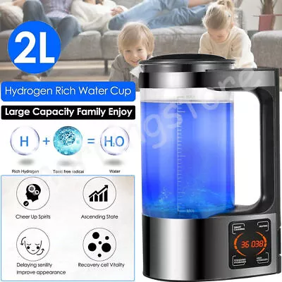 £96.99 • Buy 2L Electric Hydrogen Rich Alkaline Water Ionizer Generator Machine Water Filters