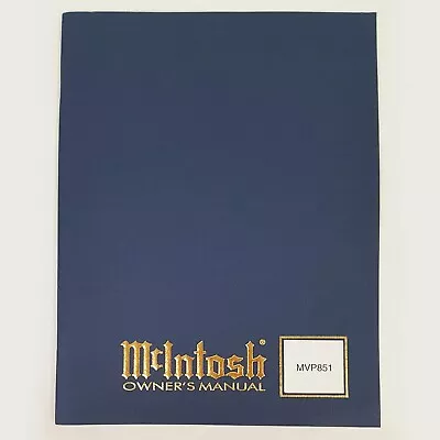 Original McIntosh 851 Manual (New Old Stock) • $35