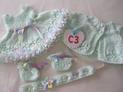 £4.95 • Buy Hand Knitted Clothes For Approx 14ins Baby Doll C3