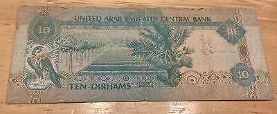 Rare 2001 UAE United Arab Emirates 10 Dirhams Circulated • $20