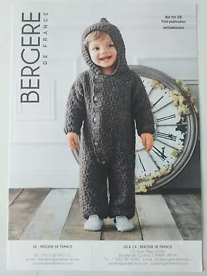 £3.45 • Buy Bergere De France Knitting Pattern Newborn-12 Mths (Intermediate)