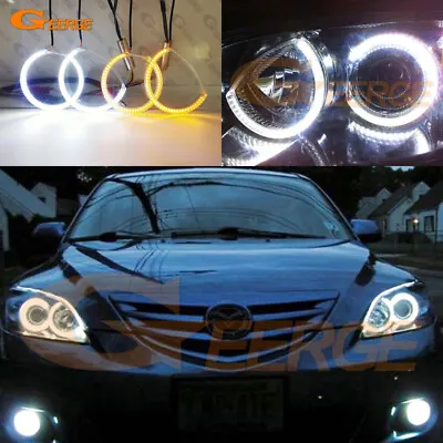 For Mazda 3 Mazda3 Mazdaspeed BK A/W Switchback Turn Signal Led Angel Eyes Light • $38.24