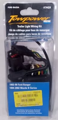 REESE TowPower 74424 T Trailer Connector 93-99 Ford Ranger/Mazda Truck Wire Kit • $16.95