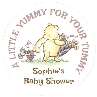 £3.95 • Buy 48 Personalised Baby Shower And Christening Baptism Party Bag Stickers  40mm