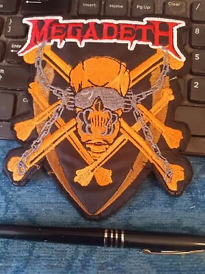 MEGADETH Heavy Metal Band IRON-ON PATCH FOR JACKET / BAG / SHIRT / JEANS - MINT • $7.98