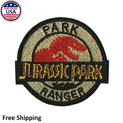 Jurassic Park Ranger Movie Fan Dinosaur Logo Embroidered Iron-On/Sew-On Patch • $3.82