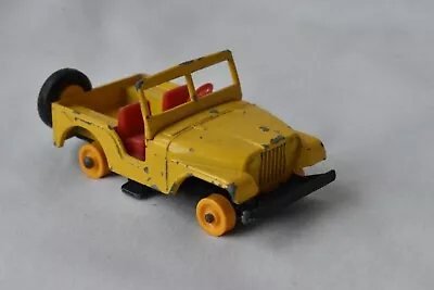 1960s Vintage MATCHBOX SERIES NO 79 JEEP Moderate Wear GC Missing Rubber Wheels • $14.99