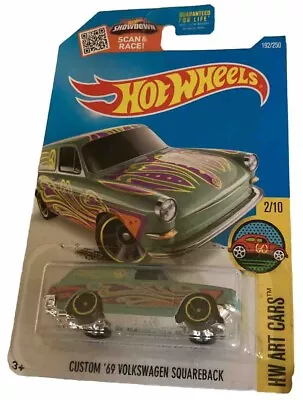 Hot Wheels Hw Art Cars Custom’69 Volkswagen Squareback 192/250 Teal • $1.99