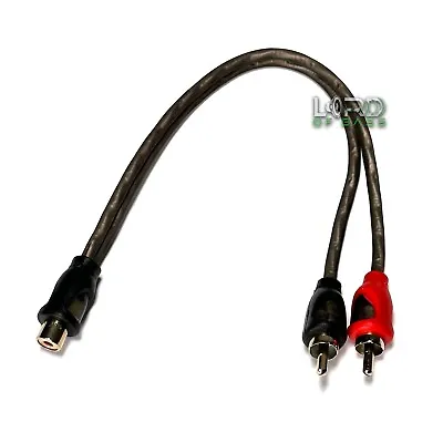 Lord Of Bass RCA Cable Y Adapter 1 Female To 2 Male Car Audio Amplifier • $7.25