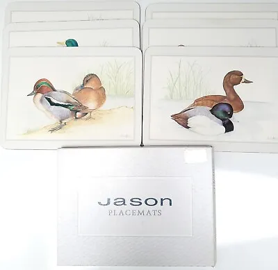 6 Jason Products New Zealand Duck Bird Cork Placemats Art By Charles McKenzie • £12.53