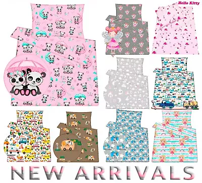 Baby Toddler Crib Cot Cot BED Bedding Duvet Cover Pillowcase SET 100% Cotton • £7.98